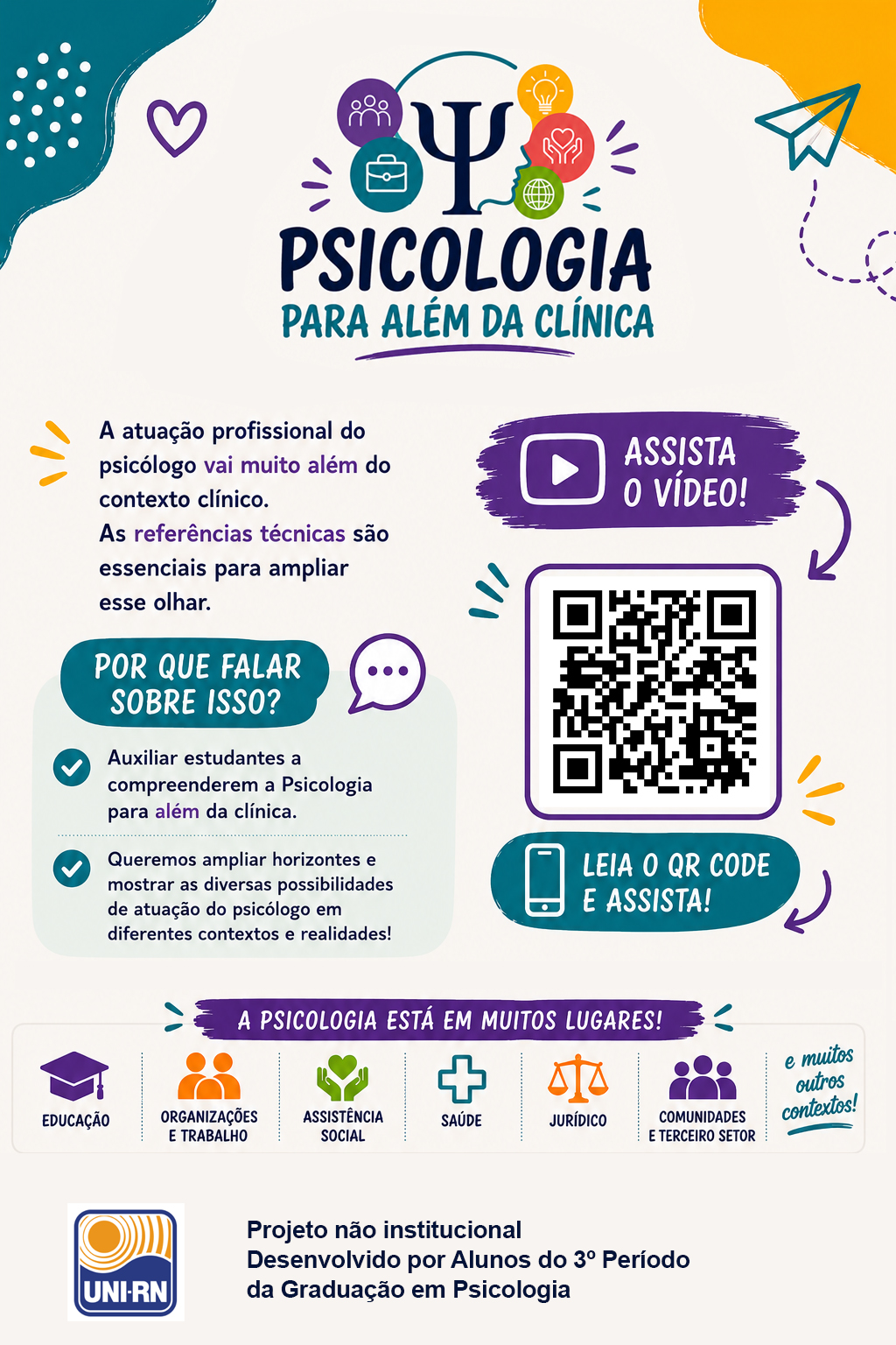 Cartaz Psicologia para Além da Clínica — Cartaz oficial